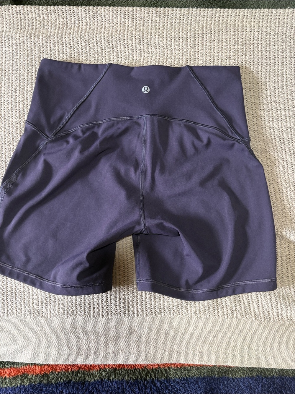 lululemon athletica High-Rise Bike Shorts in Deep Plum